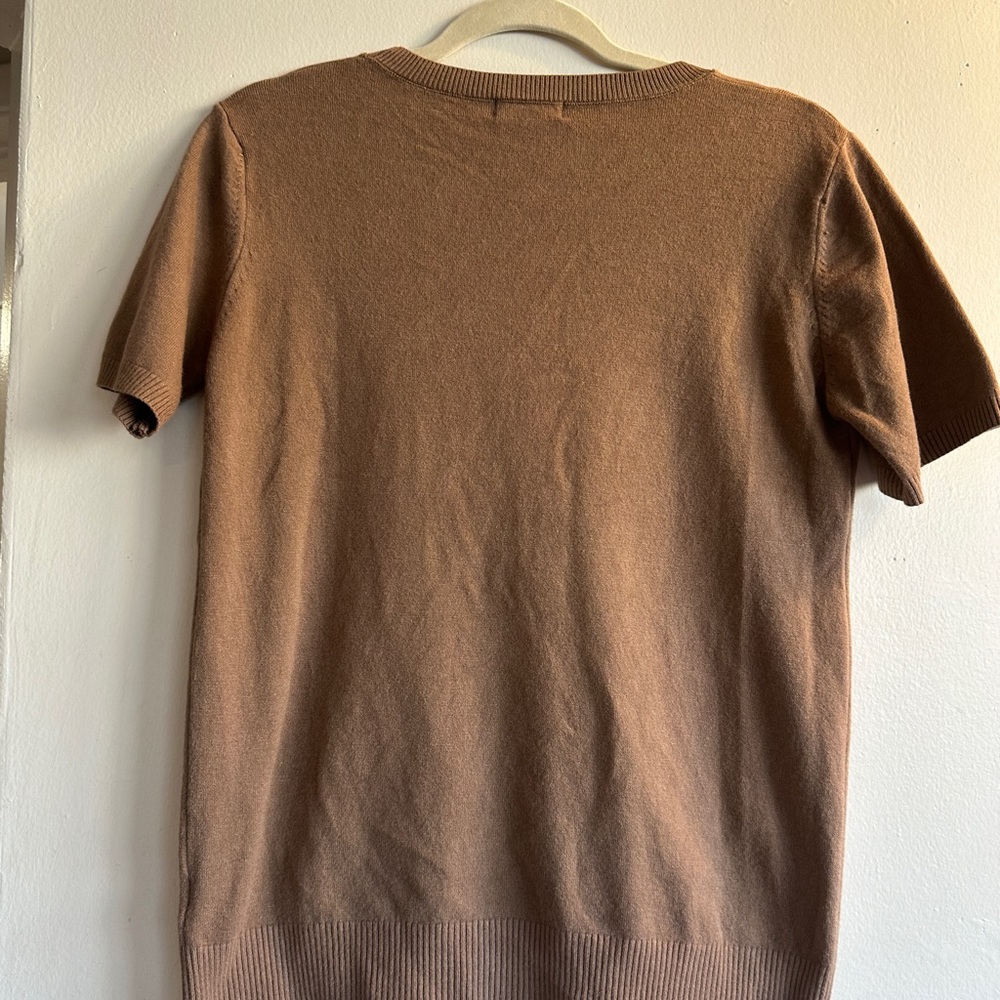 Sangtree Brown Short Sleeve Sweater - Picture 6 of 6